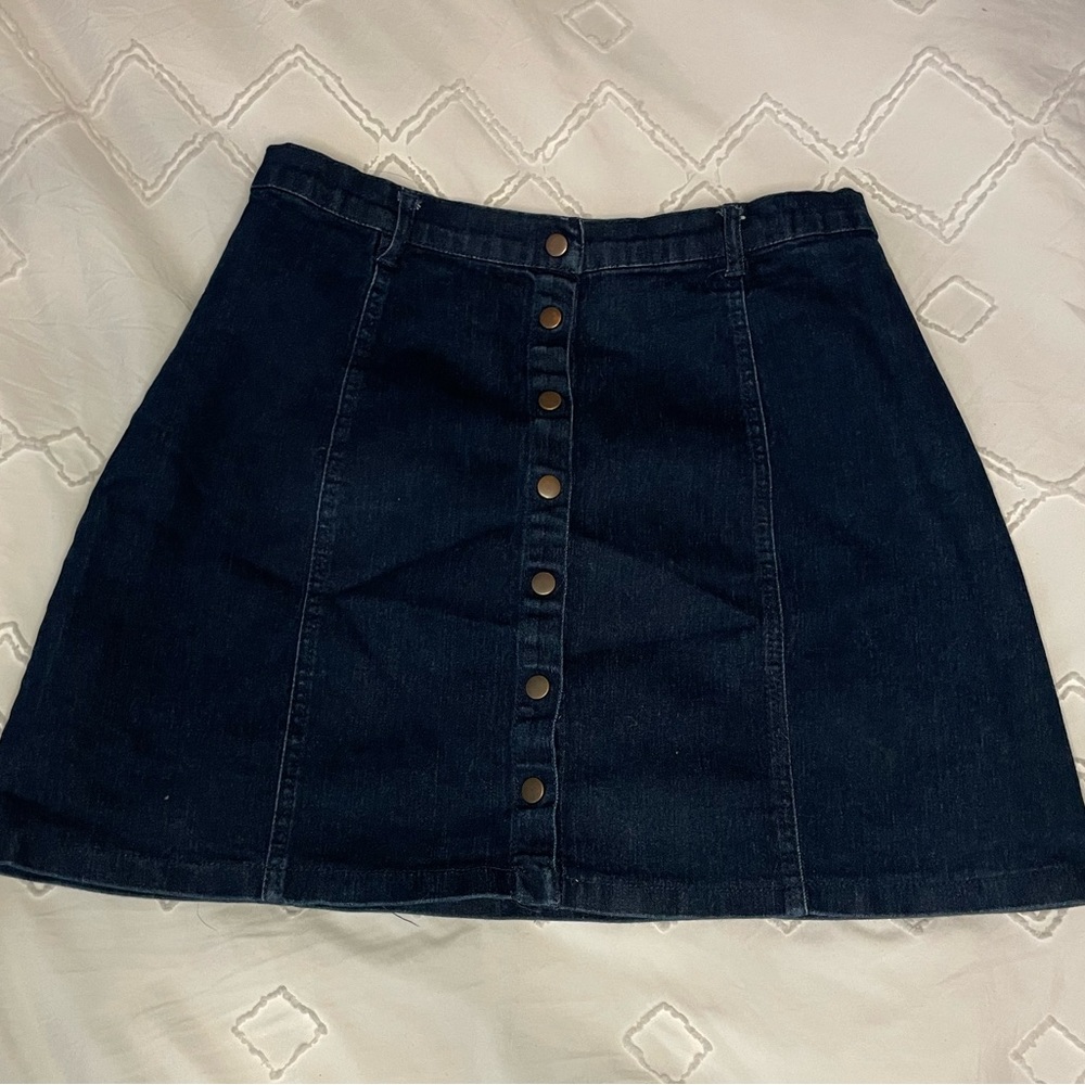 Button-Up Jean Skirt!